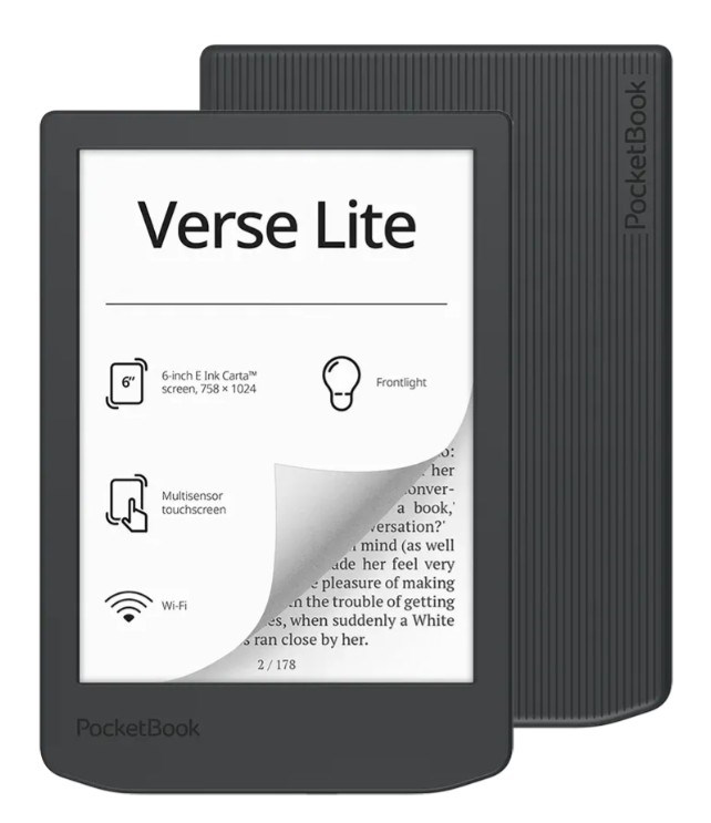 PKB Ebook PocketBook Verse Lite 619 6â€™ E-Ink Carta 8GB Wi-Fi Gray