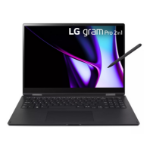 LG 16T90SP-G.APB4U1 laptop Intel Core Ultra 7 155H Hybrid (2-in-1) 16" Touchscreen WQXGA 32 GB LPDDR5x-SDRAM 1 TB SSD Wi-Fi 6E (802.11ax) Windows 11 Pro Black