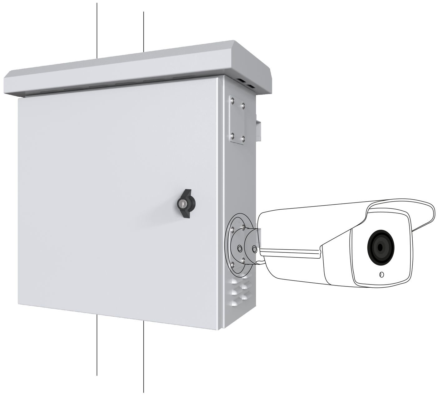 Lanview White Rcctv006 Rack Cabinet 0U