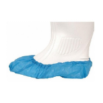 CPD Disposable Overshoes 16 Inch (41cm) Protective Shoe Covers Polythene Blue (Pack 100) 0801609