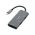 VisionTek 901538 interface hub USB 3.2 Gen 2 (3.1 Gen 2) Type-C 10000 Mbit/s Black, Gray