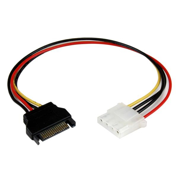 Image of StarTech.com 12in SATA to LP4 Power Cable Adapter - F/M
