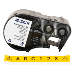 Brady M4C-500-595-YL-BK printer label Black, Yellow Self-adhesive printer label