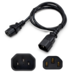 AddOn Networks 10ft, IEC C13/IEC C14 Black 3.05 m C14 coupler C13 coupler