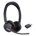 Yealink WH64 Hybrid Dual UC Headset Wireless Head-band Office/Call center Micro-USB Bluetooth Black