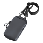 TROIKA BBL68 Polyurethane (PU), Polyester Black Unisex Shoulder bag