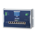 PLANET IP30, IPv6/IPv4, L2+ 8-Port Managed L2/L2+ Power over Ethernet (PoE) Zwart, Grijs