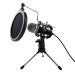 Varr Gaming Microphone Set, Includes Microphone (3.5mm), Pop Filter, Shock Basket, Tripod and Adapter, Microphone sensitivity -58±2dB and omnidirectional, Windows/iOS compatible XXX BEING CHECKED