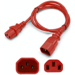 AddOn Networks ADD-C132C1414AWG8FTRD power cable Red 96.1" (2.44 m) C13 coupler C14 coupler