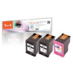 Peach PI300-660 inktcartridge 3 stuk(s) Compatibel Zwart, Cyaan, Magenta, Geel