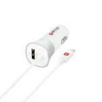 Skross 2.900617 mobile device charger Auto Silver, White