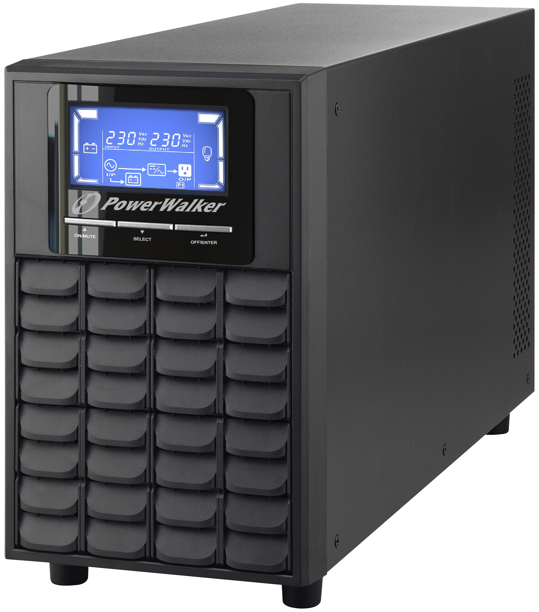 PowerWalker VFI 2000C LCD Double-conversion (Online) 2 kVA 1600 W 4 AC outlet(s)