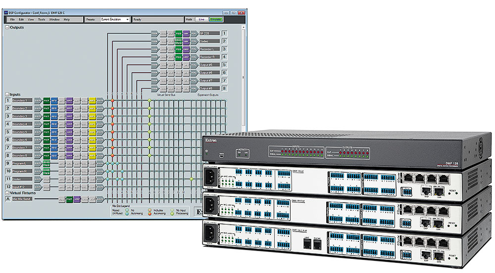 Extron DMP 128 C P AT KVM switch