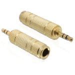 DeLOCK 65360 cable gender changer 3.5 mm 6.35 mm Gold