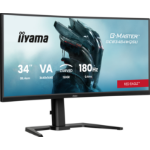 iiyama G-MASTER Get ahead with the curved GCB3484WQSU-B1 Red Eagle featuring 180Hz refresh rate and 0.4ms response time