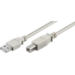 Microconnect USBAB5 USB-kablar USB 2.0 5 m USB A USB B Grå