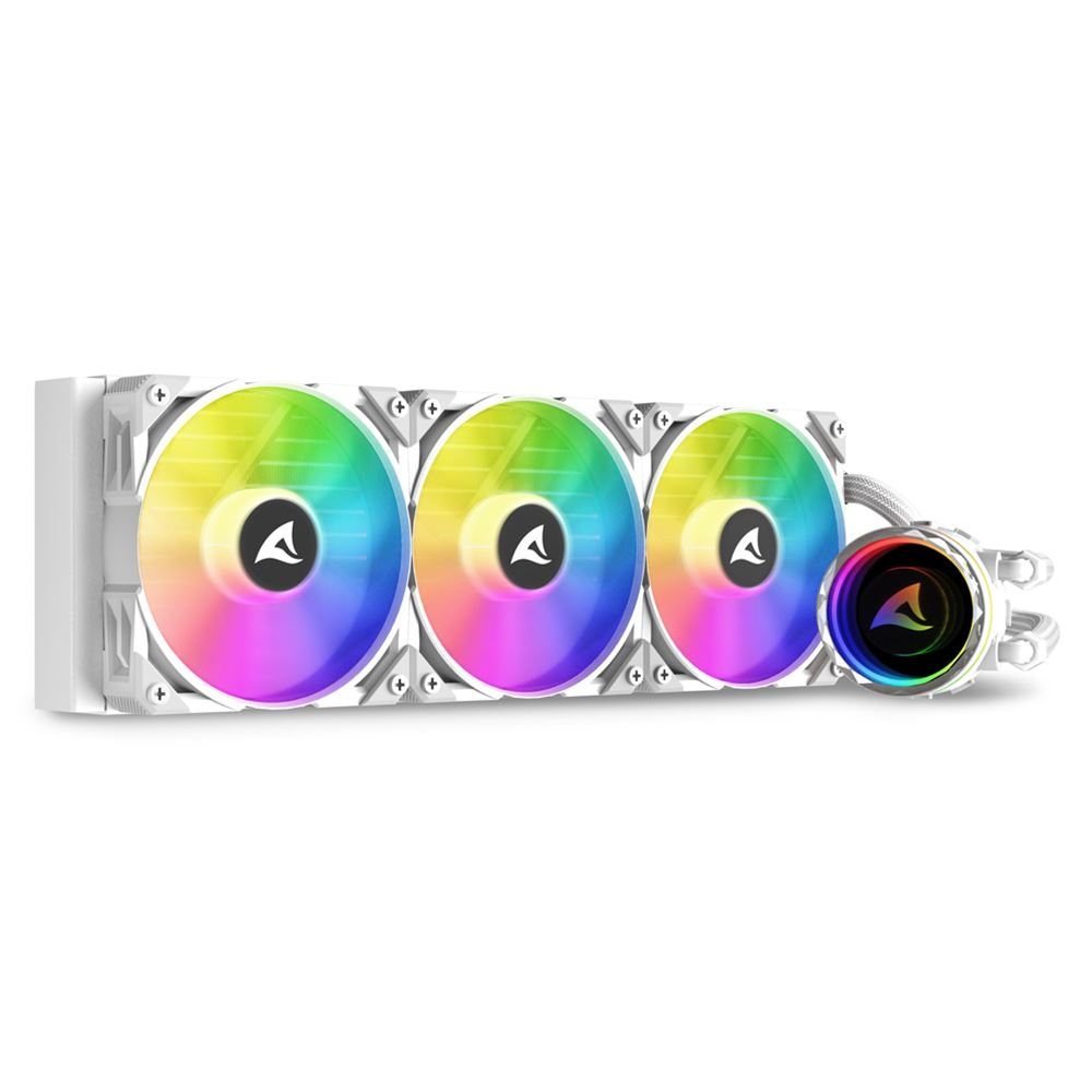 Image of Sharkoon S90 Processor All-in-one liquid cooler 12 cm White 1 pc(s)