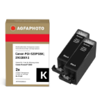 AgfaPhoto APCPGI520BDUOD inktcartridge 2 stuk(s) Compatibel Normaal rendement Zwart