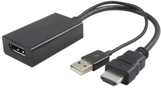 Image of Microconnect HDMDPP1 video cable adapter 0.15 m HDMI Type A...