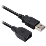 BRobotix 150156 cable USB USB 2.0 20 m USB A Negro