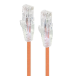 ALOGIC 0.3m Orange Series Alpha Ultra Slim Cat6 Network Cable, UTP, 28AWG