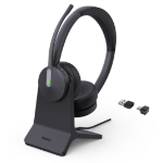 Yealink Headset Wireless Bluetooth 3-Mic NC with B/T Dongle & Charging Stand BH70 Dual Teams