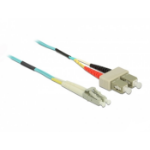 DeLOCK Cable Optical Fibre LC to SC Multi-mode OM3 1 m