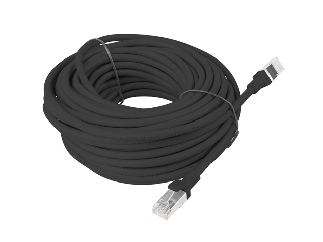 EU Product - Patchkabel CAT.6 UTP 15m Fluke Zertifikat sw thumbnail