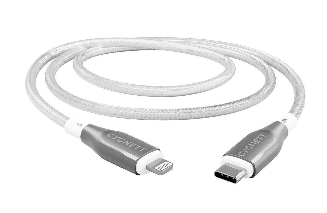 Cygnett CY4670PCCCL lightning cable 2 m Grey, White