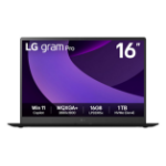 LG Gram Pro 16Z90TP-K.AA78A1 laptop Intel Core Ultra 7 225H 40.6 cm (16") WQXGA+ 16 GB LPDDR5x-SDRAM 1 TB SSD Wi-Fi 7 (802.11be) Windows 11 Home Black