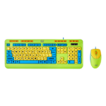 Adesso AKB-132DB keyboard Mouse included Gaming USB QWERTY US International Multicolor