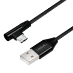 LogiLink CU0141 USB cable 0.3 m USB 2.0 USB A Micro-USB B Black