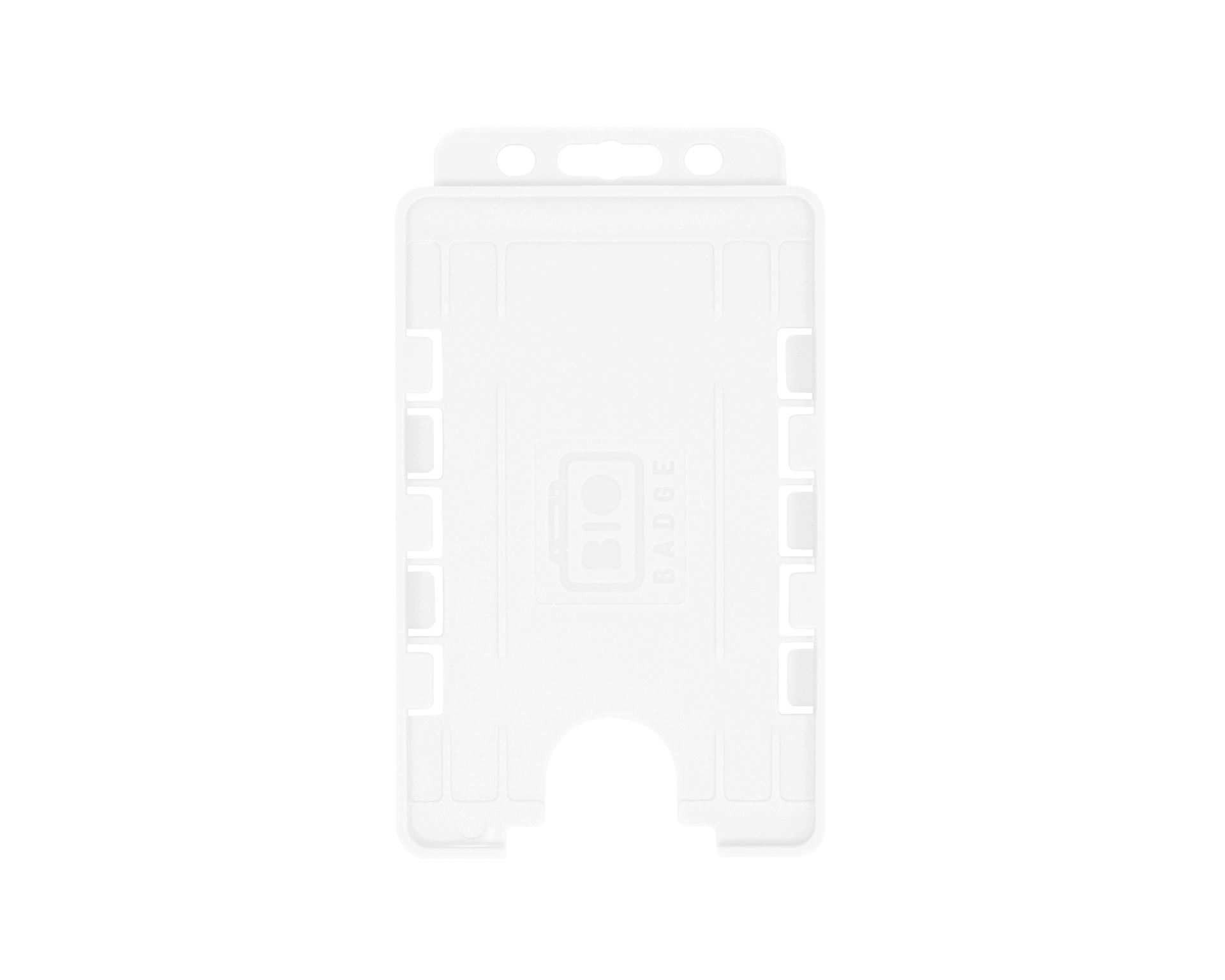 BioBadge Clear Dual-Sided Holders Portrait - Pack of 100