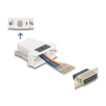DeLOCK 67088 cable gender changer D-Sub 15 RJ12 White