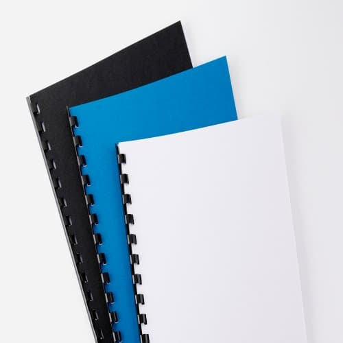 GBC LeatherGrain Binding Covers 250gsm A5 Black (100)
