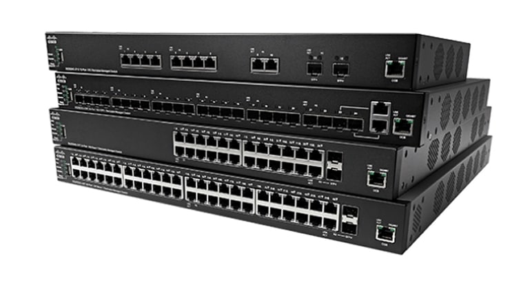 Cisco SX350X-08-K9-EU network switch Managed L2/L3 10G Ethernet (100/1000/10000) Black