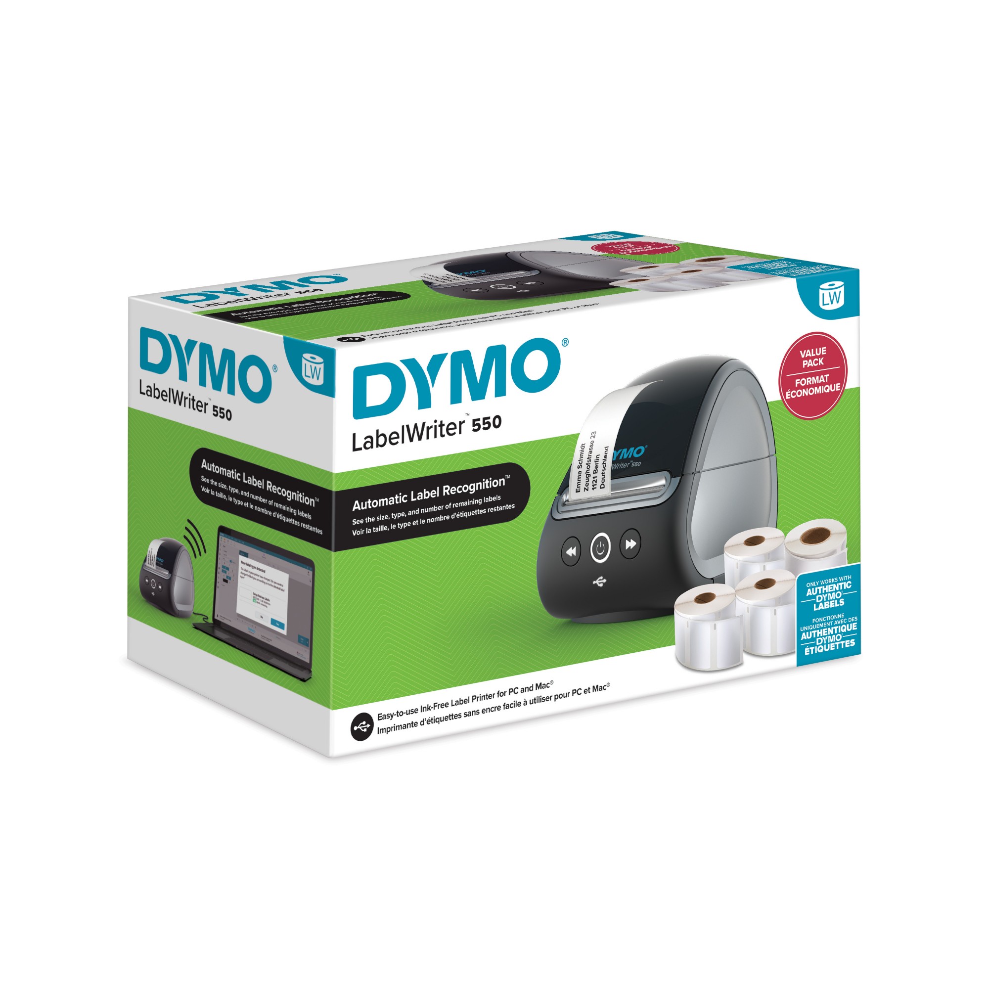 Photos - Receipt / Label Printer DYMO LabelWriter ® ™ 550 ValuePack 2147591 