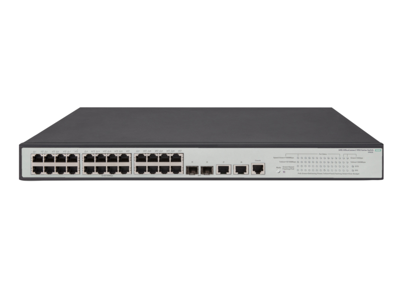 Hewlett Packard Enterprise OfficeConnect 1950 24G 2SFP+ 2XGT PoE+ Managed L3 Gigabit Ethernet (10/100/1000) Grey 1U Power over Ethernet (PoE)