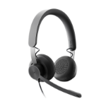 Logitech 981-000876 headphones/headset Wired Head-band Office/Call center USB Type-C Graphite