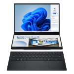ASUS Zenbook Duo UX8406CA-QL203X Intel Core Ultra 9 285H Hybrid (2-in-1) 35.6 cm (14") Touchscreen WUXGA 32 GB LPDDR5x-SDRAM 1 TB SSD Wi-Fi 7 (802.11be) Windows 11 Pro German Grey