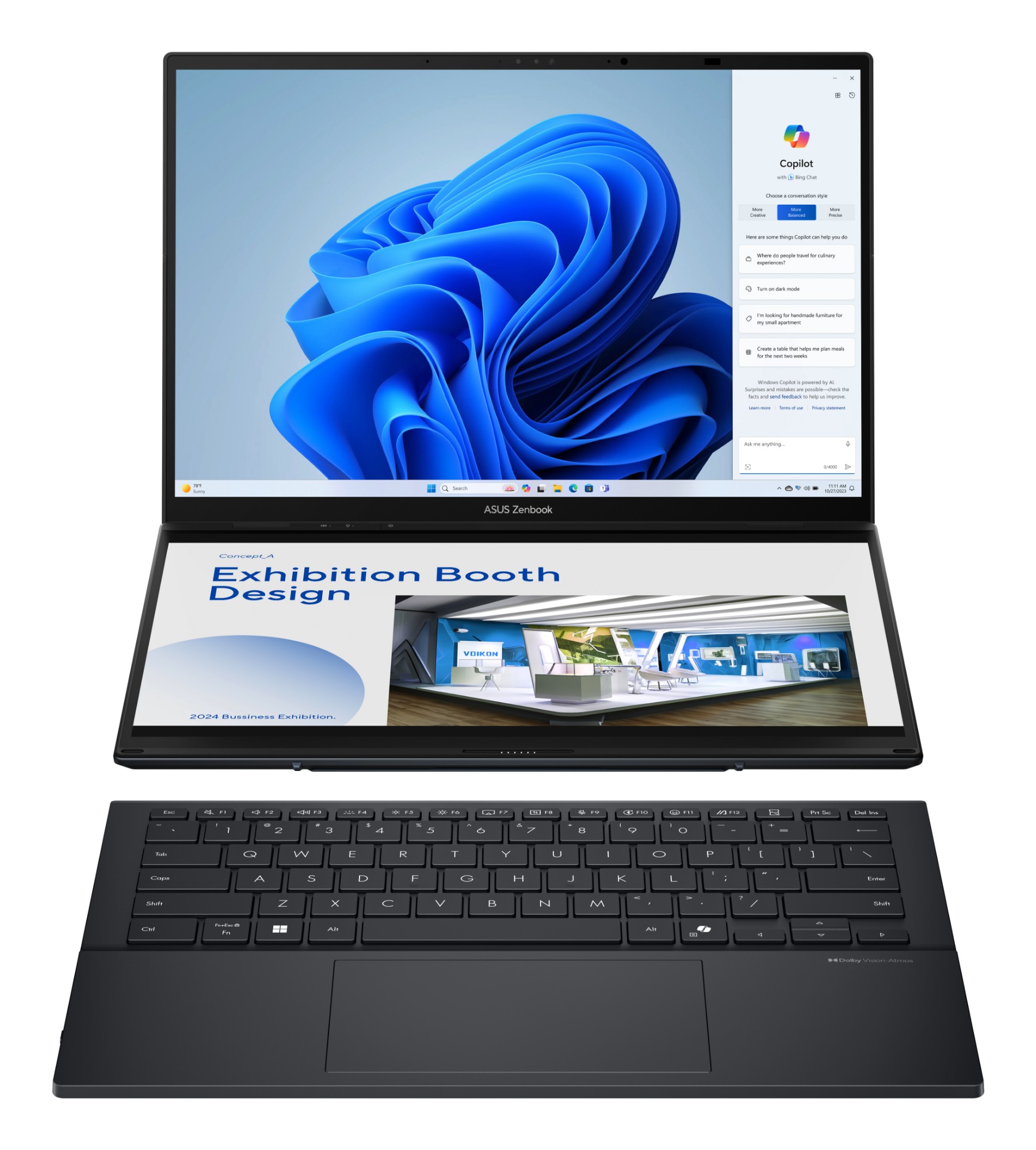 ASUS Zenbook Duo UX8406CA-PZ068X Intel Core Ultra 9 285H Hybrid (2-in-