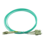 BlueOptics 221691-B27-BO Glasvezel kabel 50 m LC SC OM3 Aqua-kleur