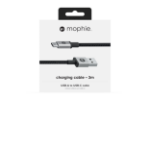 mophie 409903208 USB-kablar 3 m USB A USB C Svart