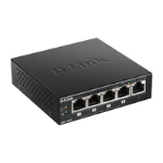 D-Link DGS-1005P/E network switch Unmanaged L2 Gigabit Ethernet (10/100/1000) Power over Ethernet (PoE) Black