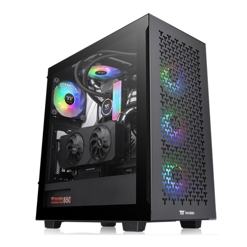 Image of Thermaltake CA-1S3-00M1WN-03 computer case Midi Tower Black