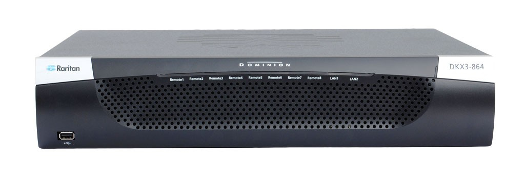 Raritan Dominion KX III KVM switch Rack mounting Black
