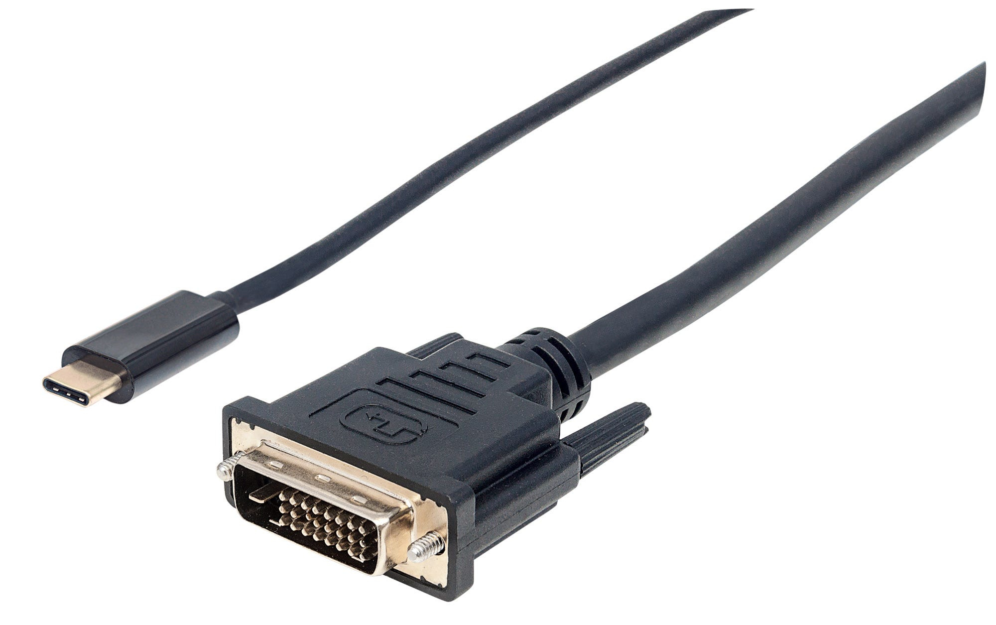 Image of Manhattan USB-C to DVI-D Cable, 1080p@60Hz, 2m, Male to Female,...