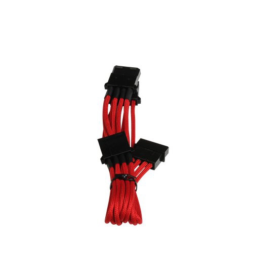 BFA-MSC-M3MRK-RP BITFENIX Alchemy Molex to 3 x Molex Extension Adaptor 55cm - Red