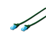 Digitus 0.25m Cat5e U/UTP networking cable Green U/UTP (UTP)