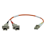 Tripp Lite N458-001-50 fiber optic cable 11.8" (0.3 m) 2x LC 2x SC Orange